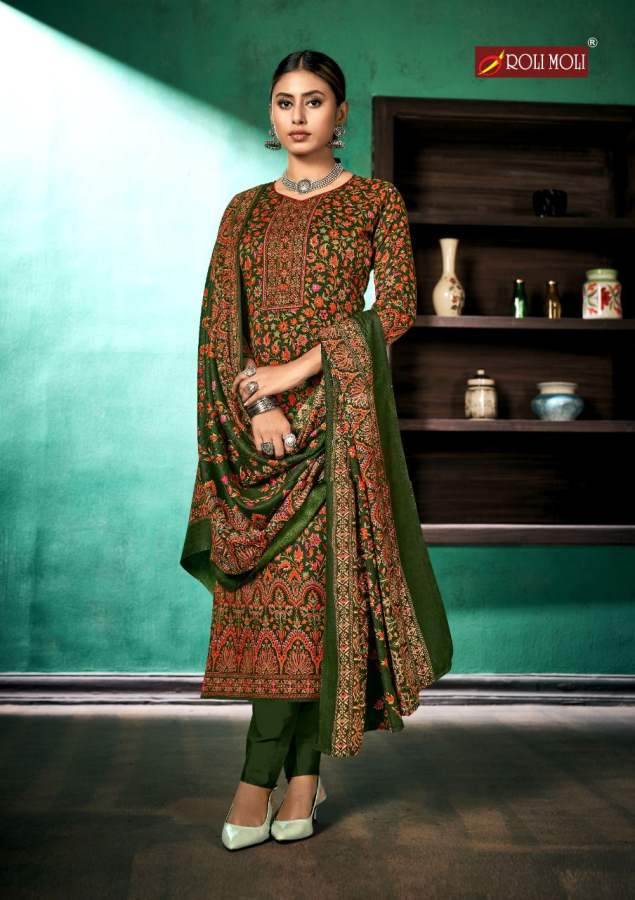 Roli Moli Aadhya Exclusive Designer Casual Wear Pashmina Printed Dress Material Collection